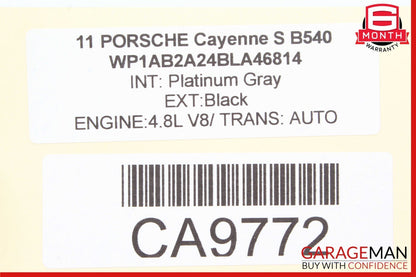 11-17 Porsche Cayenne S 958 Steering Column Trim Cover Black 7PP953519 OEM