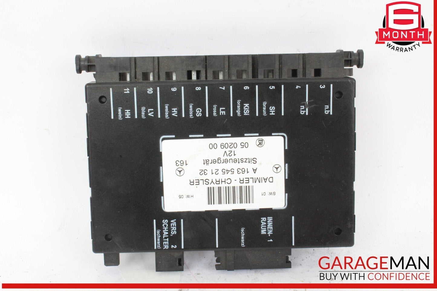 98-05 Mercedes W163 ML350 ML500 ML55 AMG Front Right / Left Seat Control Module