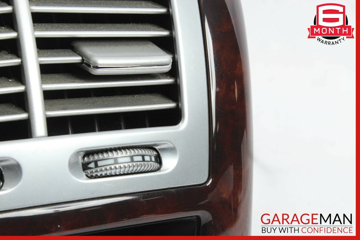 07-13 Mercedes S550 S600 Rear Center Console AC A/C Air Vent Trim Assembly Wood