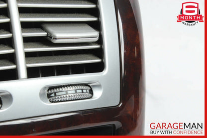 07-13 Mercedes S550 S600 Rear Center Console AC A/C Air Vent Trim Assembly Wood