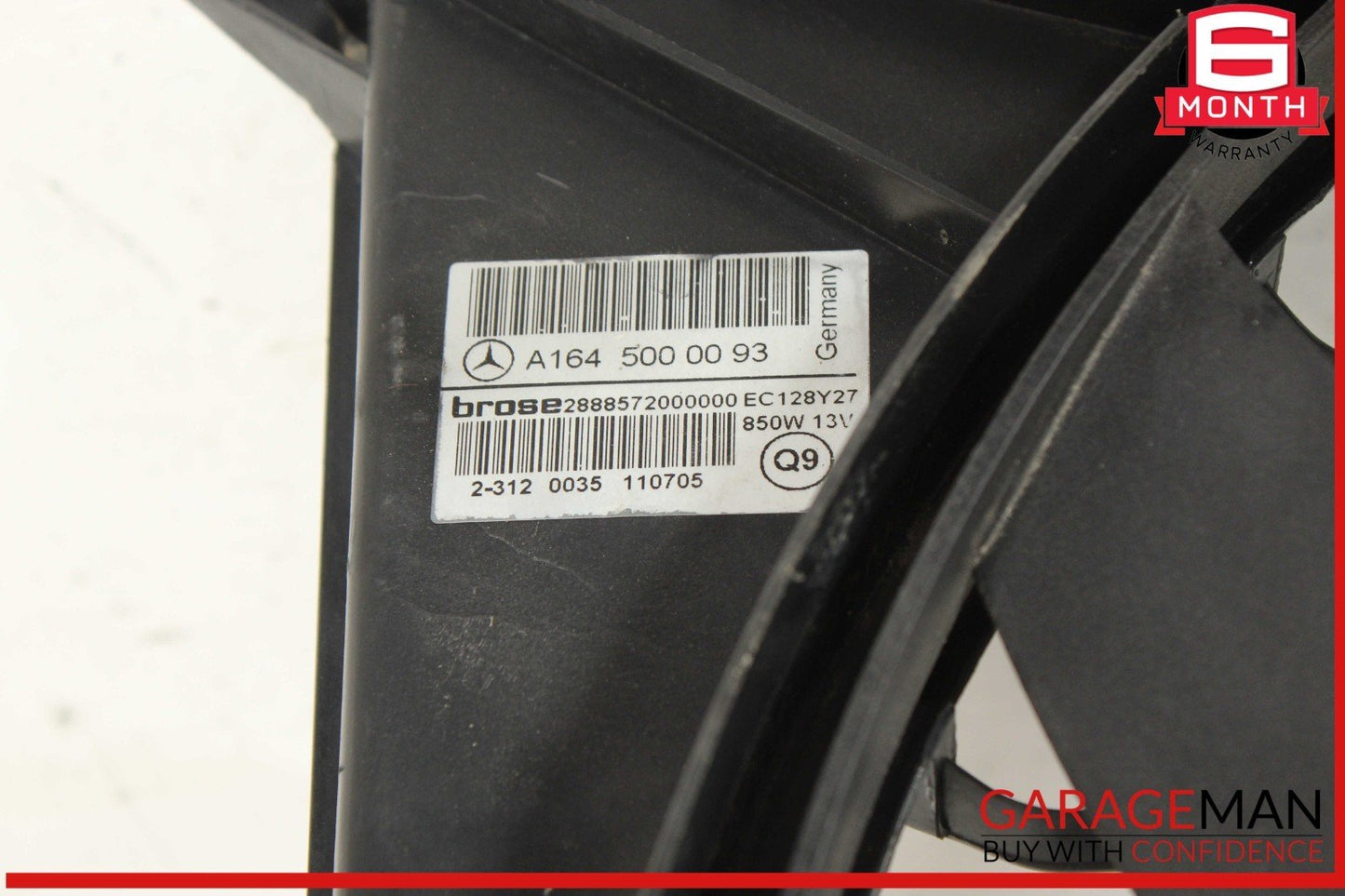 06-13 Mercedes X164 GL450 GL550 Engine Motor Radiator Cooling Fan Assembly OEM
