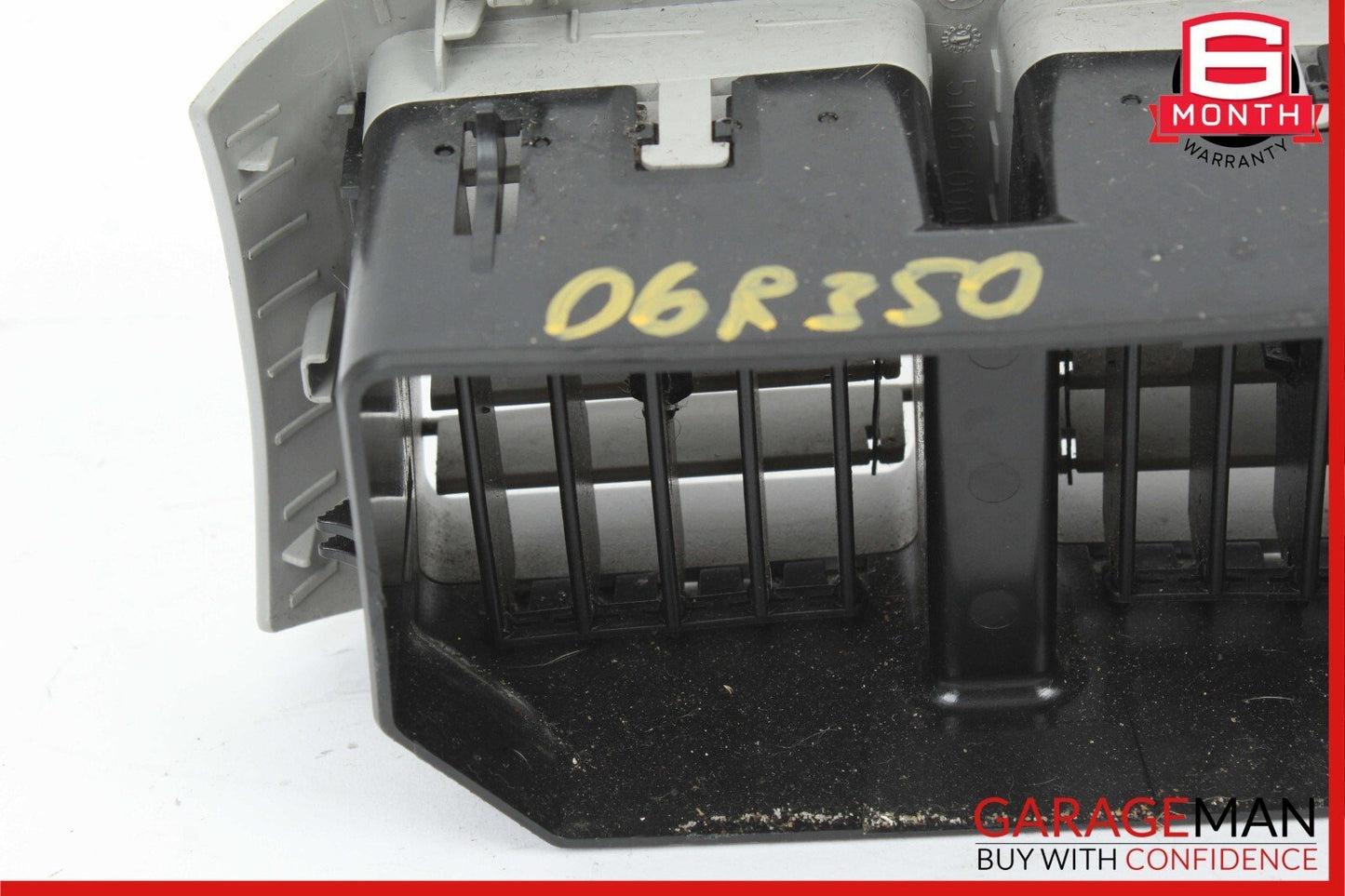 06-09 Mercedes W251 R350 R500 Rear Center Console AC A/C Air Vent Grille Grey