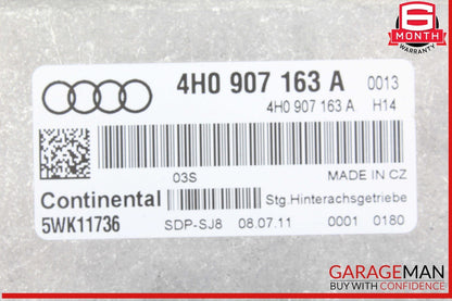 11-14 Audi A8 Quattro Differential Lock Computer Control Module ECU 4H0907163A