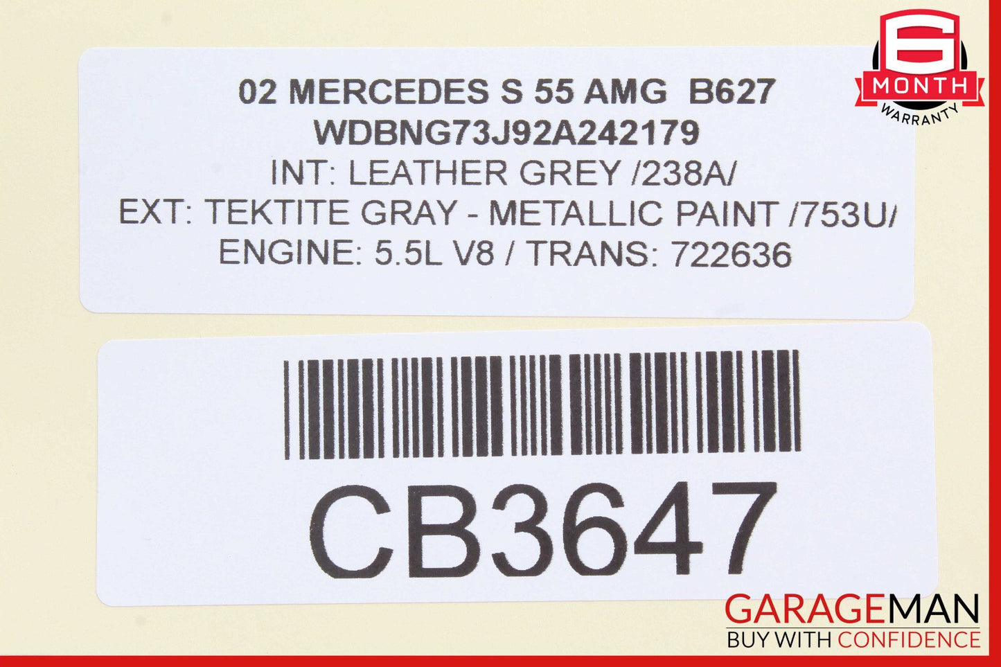 00-02 Mercedes W220 S55 AMG S600 Front Right Seat Control Module OEM