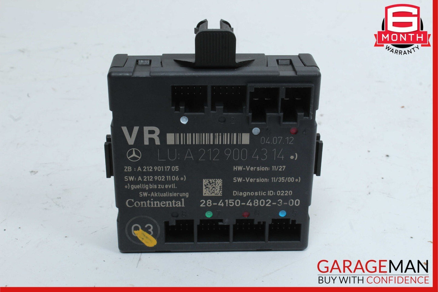08-18 Mercedes W204 C250 E400 Front Right Side Door Control Module OEM
