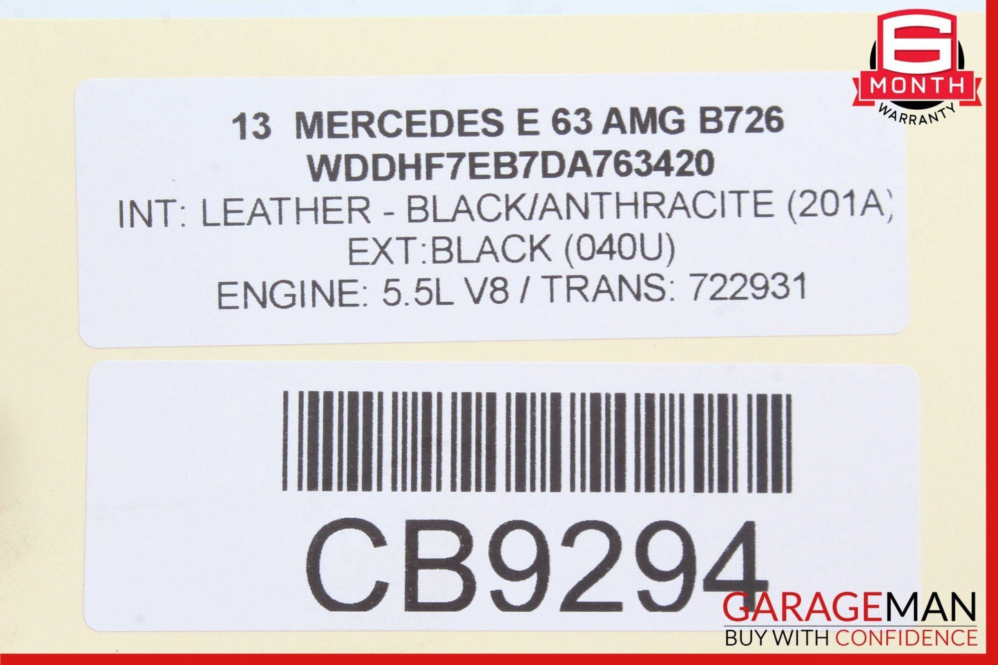 10-15 Mercedes W212 E63 CLS500 Keyless Go Entry Control Module 1729007900 OEM
