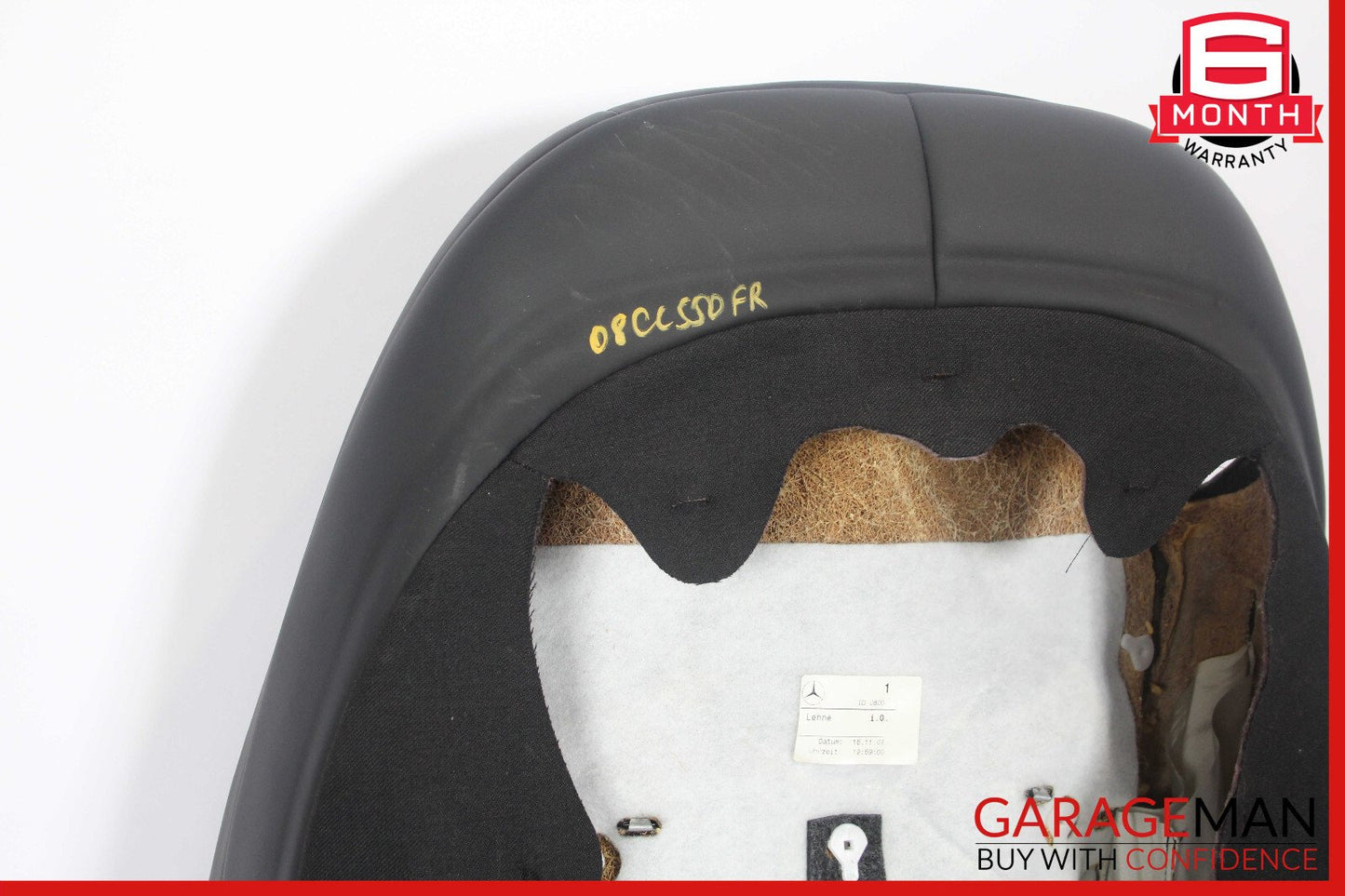 07-10 Mercedes W216 CL550 Front Right Side Top Upper Seat Cushion Black OEM