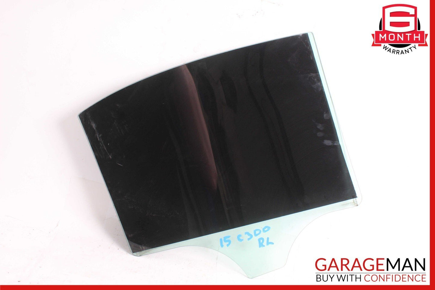 15-21 Mercedes W205 C300 C400 Rear Left Driver Side Door Window Glass OEM