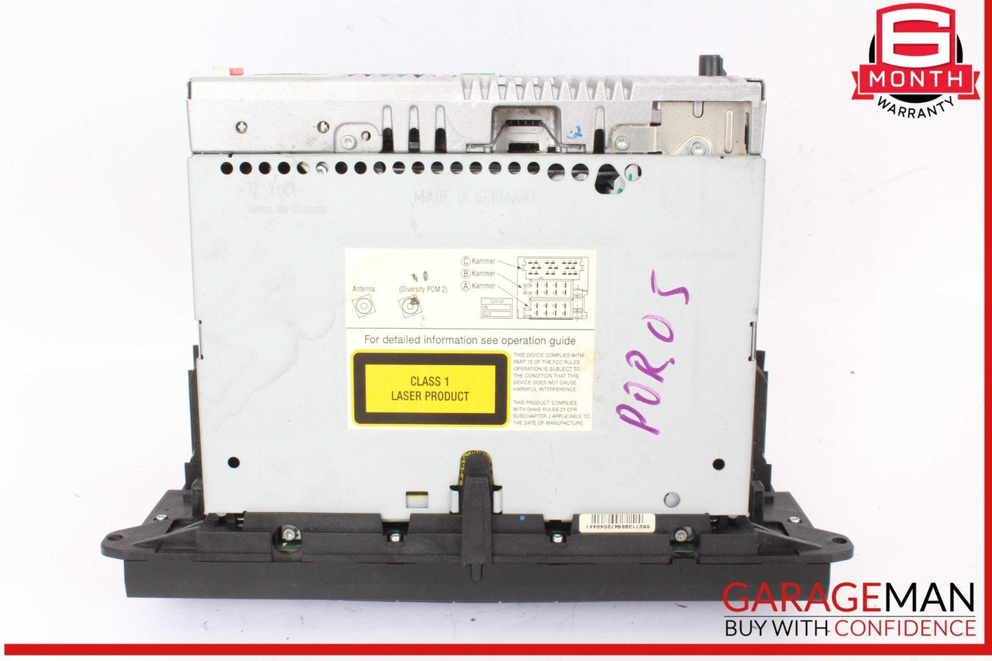03-10 Porsche Cayenne 955 957 Harman Becker Head Unit Radio CD Player 7L5035186D