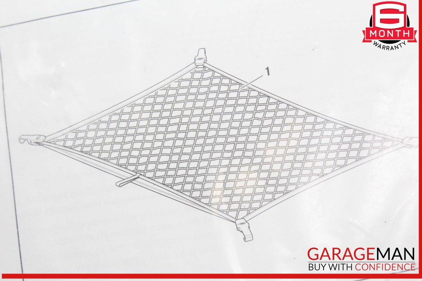15-21 Mercedes W205 C300 Rear Luggage Cargo Net 2058600374 OEM