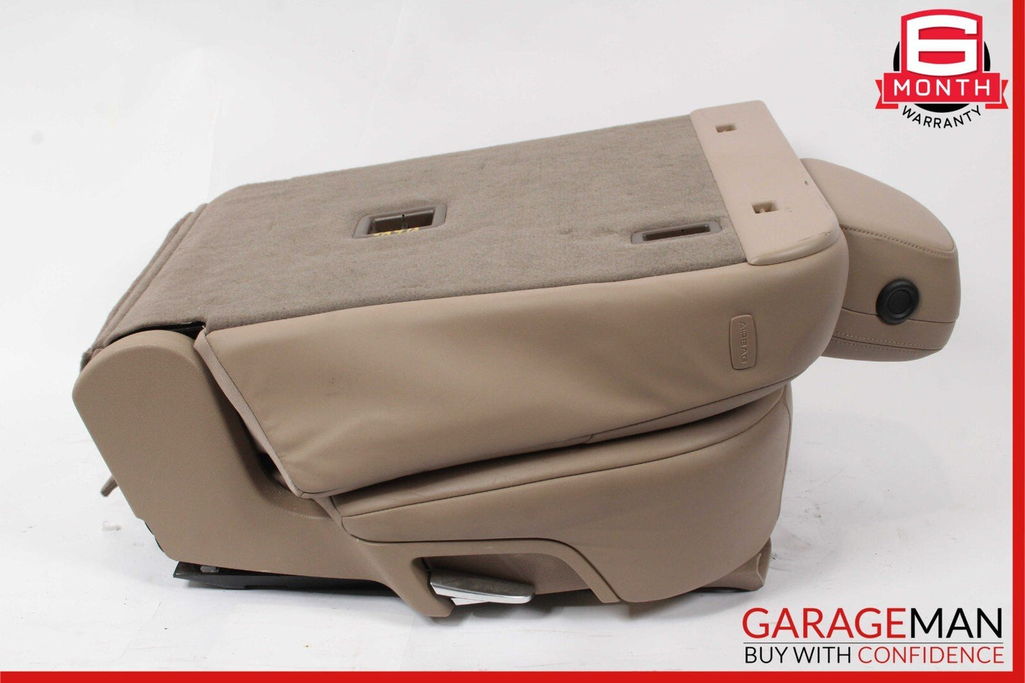 11-17 Porsche Cayenne 958 Rear Right Side Complete Seat Cushion Assembly Brown