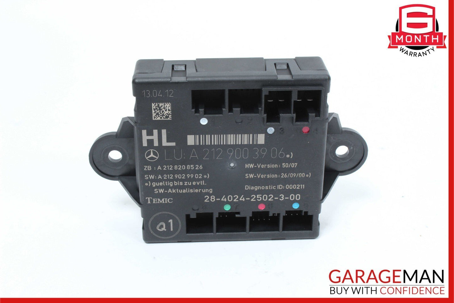 08-18 Mercedes W204 C350 C300 CLS550 Rear Left Side Door Control Module OEM