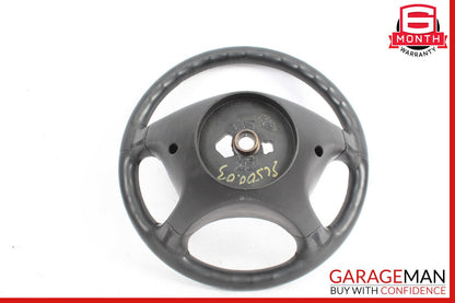 03-09 Mercedes R230 SL500 CLK350 Driver 4 Spoke Steering Wheel Leather Black OEM