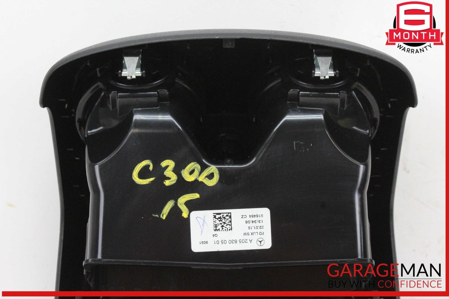 15-20 Mercedes W205 C300 Rear Center Console AC Air Vent Grille Trim Cover OEM