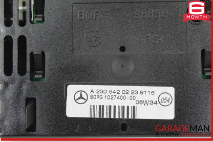 03-12 Mercedes R230 SL550 SL500 Rear Parktronic Buzzer Display PDC Black OEM