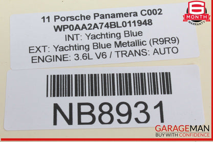 10-16 Porsche Panamera 970 Front Right Passenger Side Window Regulator Motor OEM