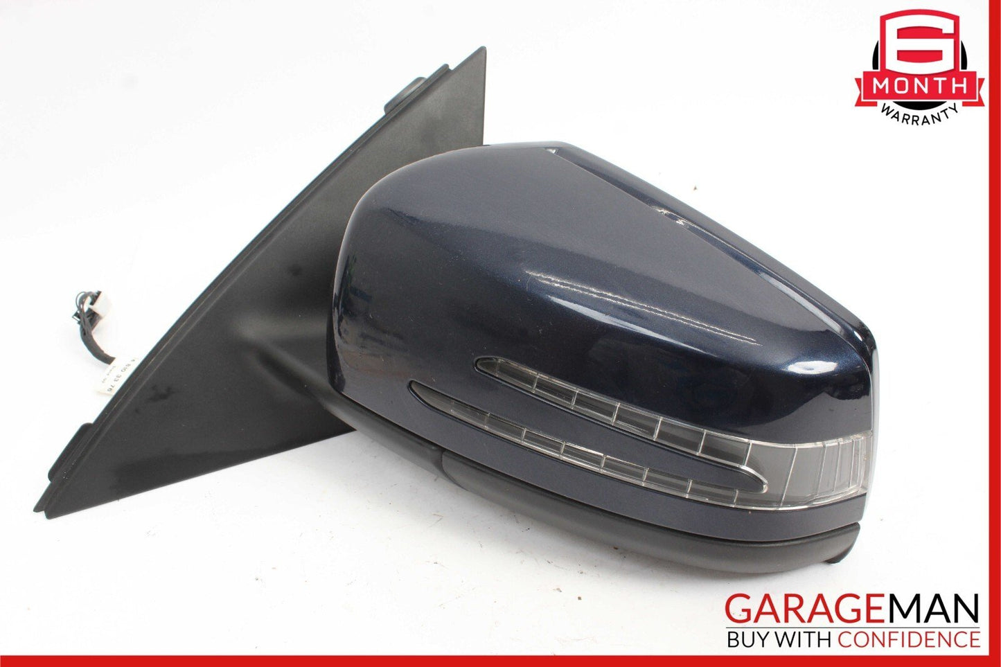 12-14 Mercedes W204 C250 Front Left Side Mirror Door Rear View Glass Blue OEM