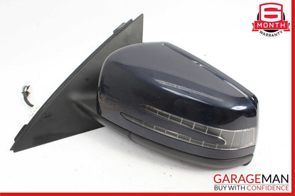 12-14 Mercedes W204 C250 Front Left Side Mirror Door Rear View Glass Blue OEM
