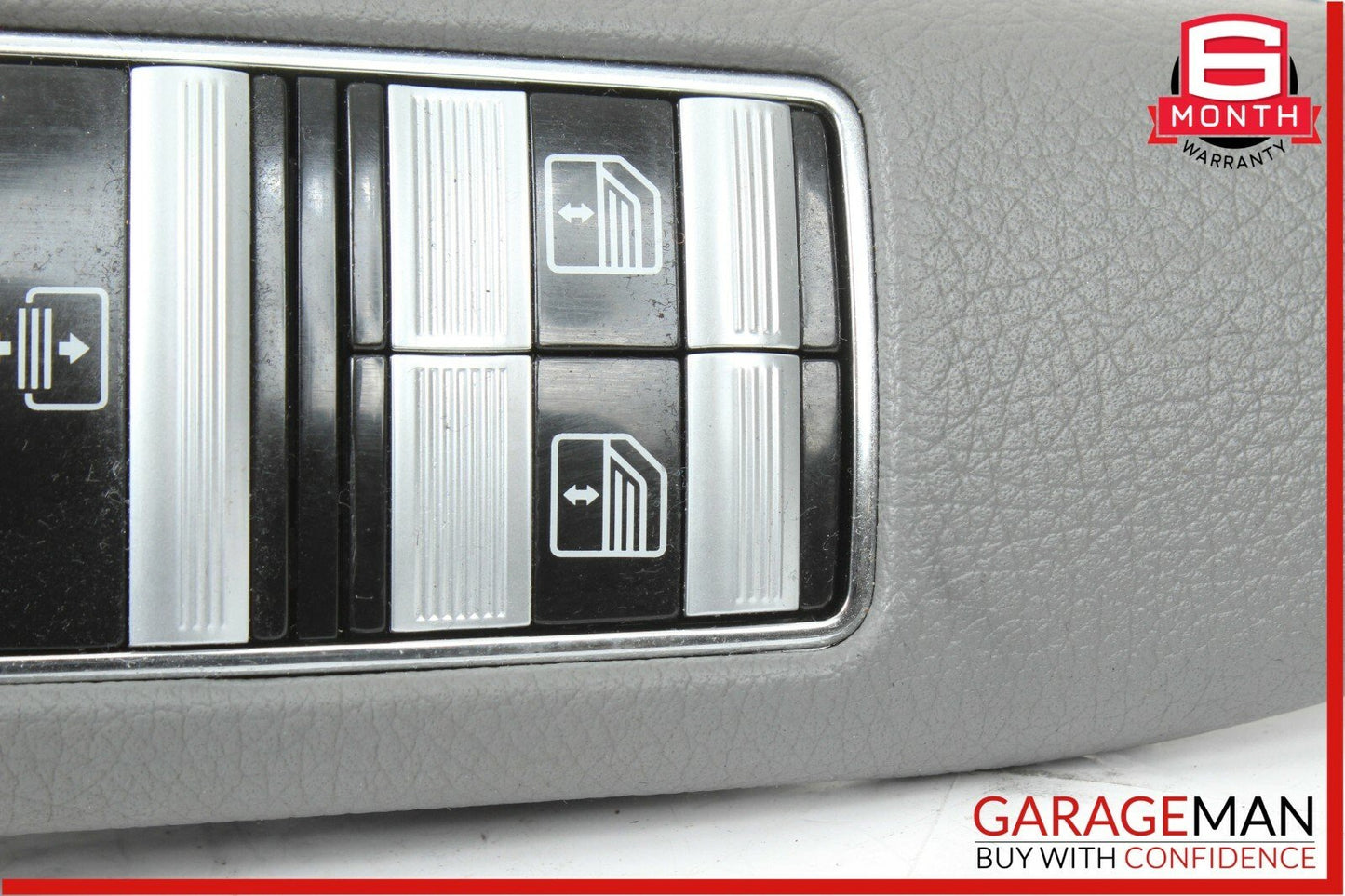 07-13 Mercedes W221 S550 Rear Right Side Door Window Switch Control Trim Grey