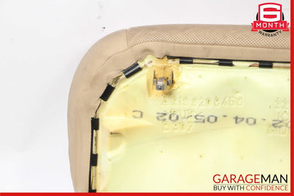 06-11 Mercedes W219 CLS500 Rear Right Side Lower Bottom Seat Cushion Brown