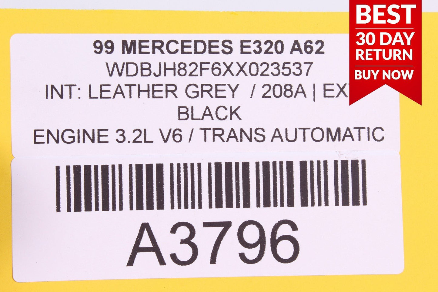 98-02 Mercedes W210 E320 E430 Front Center Console Dash Hazard Switch Trim A62