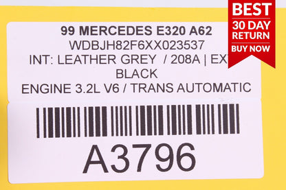 98-02 Mercedes W210 E320 E430 Front Center Console Dash Hazard Switch Trim A62
