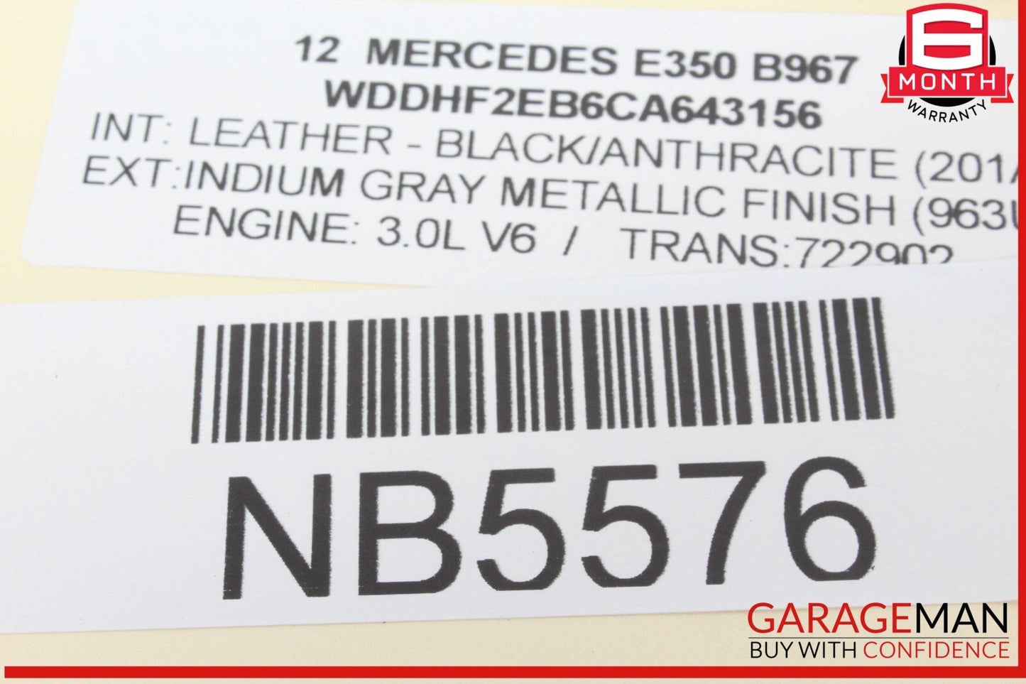 08-16 Mercedes W212 E350 C350 GLK350 Rear Left Door Window Regulator Motor OEM