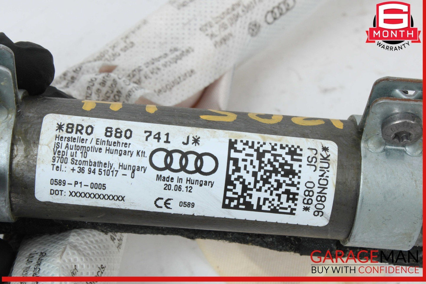 12-17 Audi Q5 SQ5 Left Driver Side Curtain Airbag Air Bag 8R0880741J OEM