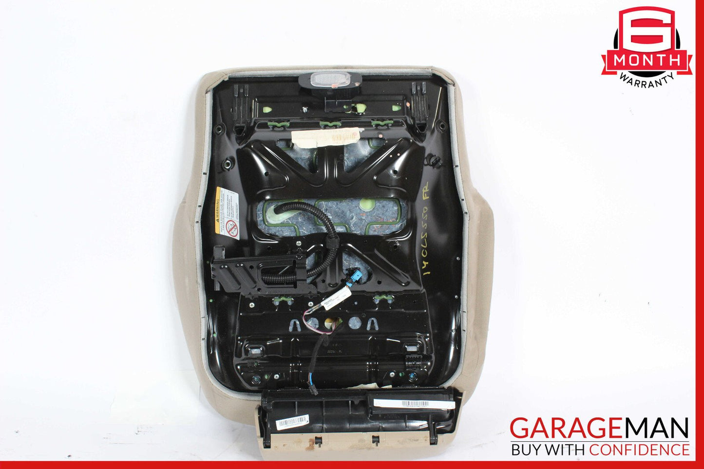 12-14 Mercedes W218 CLS550 Front Right Side Lower Bottom Seat Cushion Beige OEM