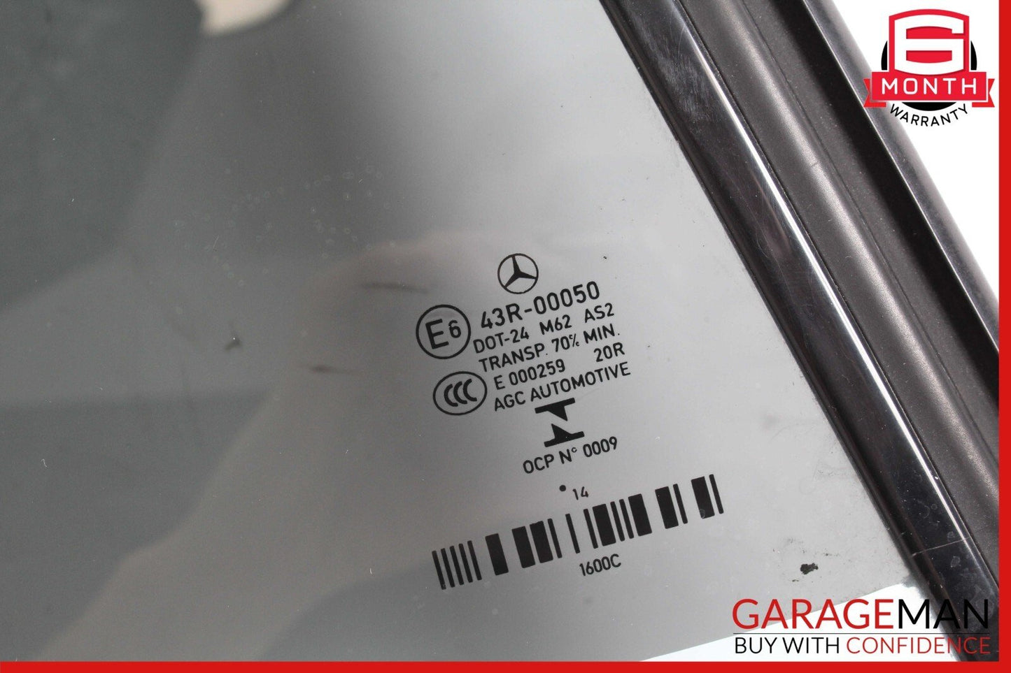 11-17 Mercedes W207 E350 E400 Convertible Rear Right Quarter Window Glass OEM