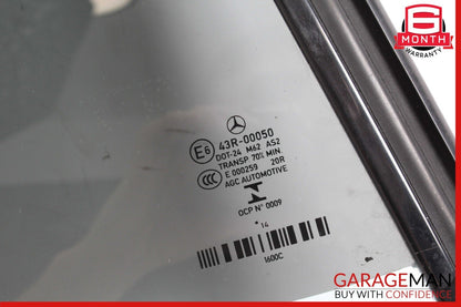 11-17 Mercedes W207 E350 E400 Convertible Rear Right Quarter Window Glass OEM