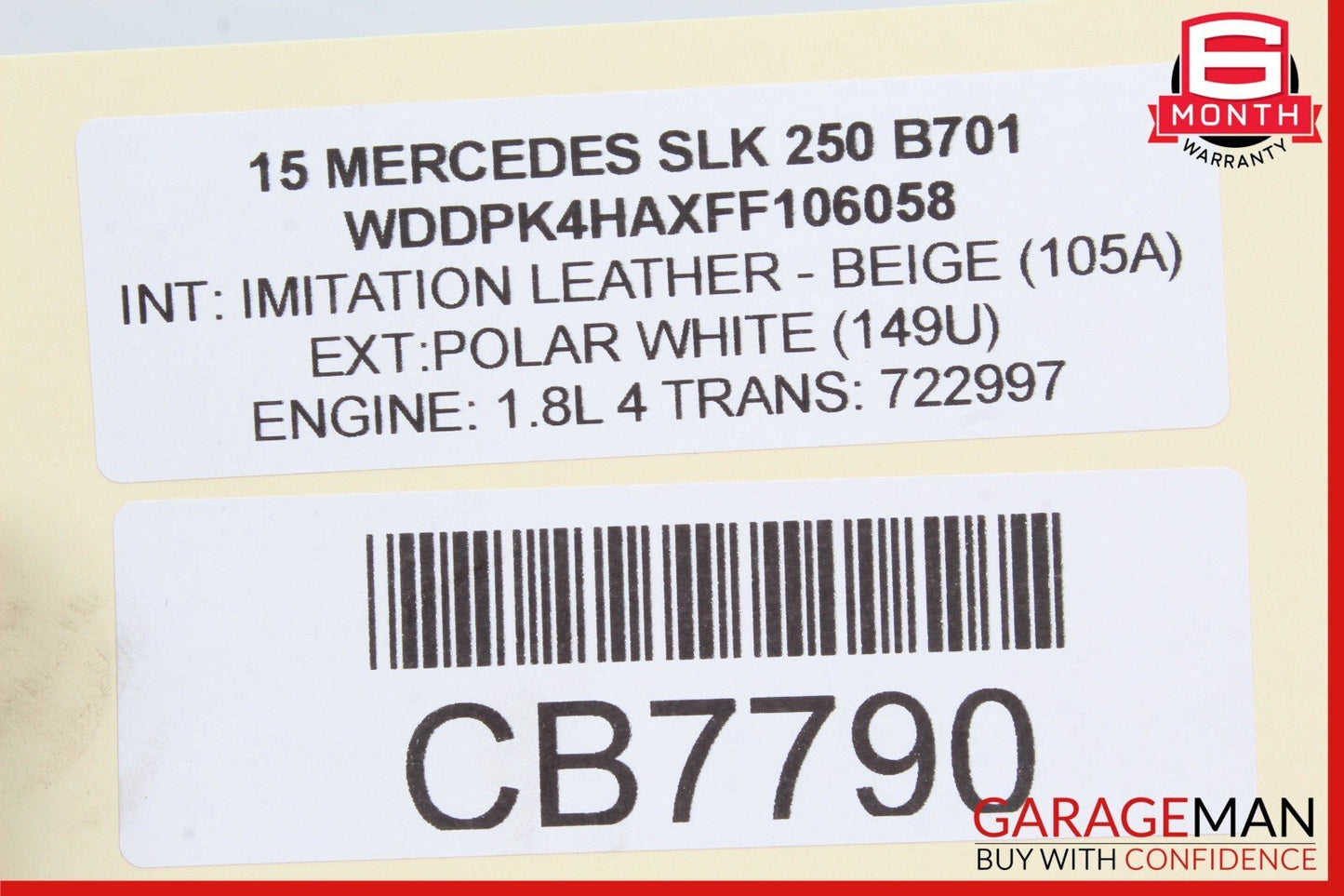 12-20 Mercedes R172 SLK250 SLK350 CLA250 Hand Parking Brake Control Module OEM