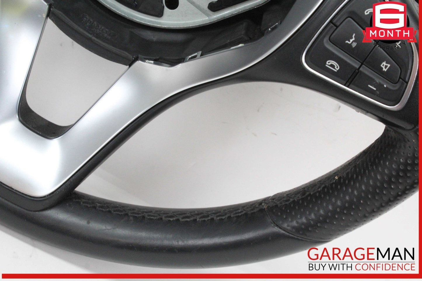 15-18 Mercedes W205 C300 GLC300 Steering Wheel Black w/ Paddle Shifters OEM