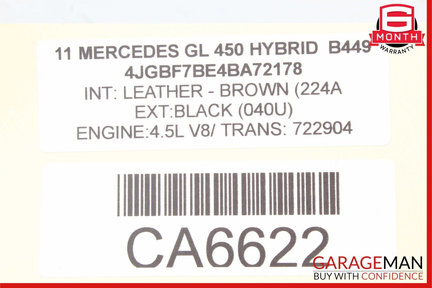 06-13 Mercedes X164 GL450 E320 Heated Seat Control Module 2119010100 OEM