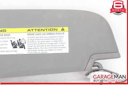 10-16 Porsche Panamera 970 Front Right Side Sunvisor Sun Visor Gray OEM