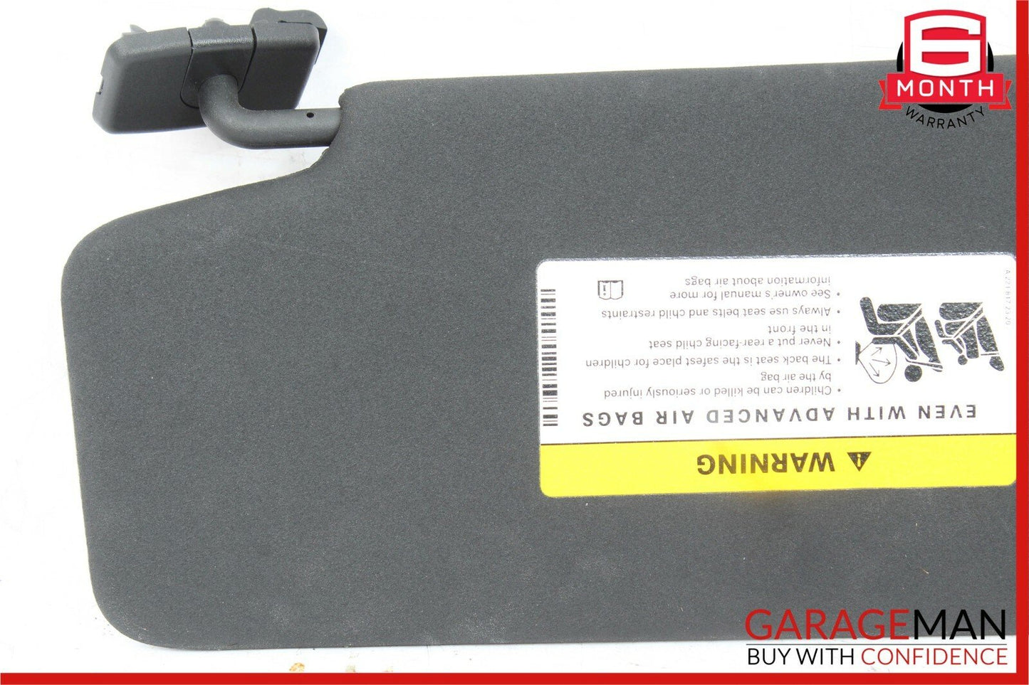 08-14 Mercedes W204 C300 C350 Front Right Sunvisor Sun Visor Black OEM