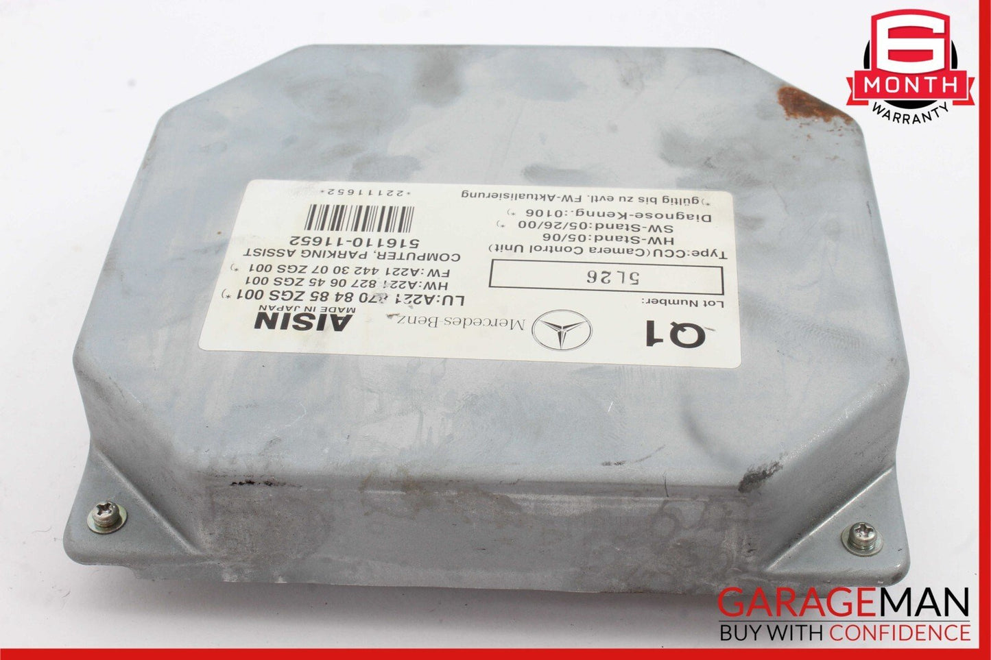 07-14 Mercedes W221 S550 CL550 Rear View Backup Camera Control Module Unit OEM