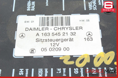 98-05 Mercedes W163 ML500 ML55 AMG Front Left Or Right Seat Control Module Unit