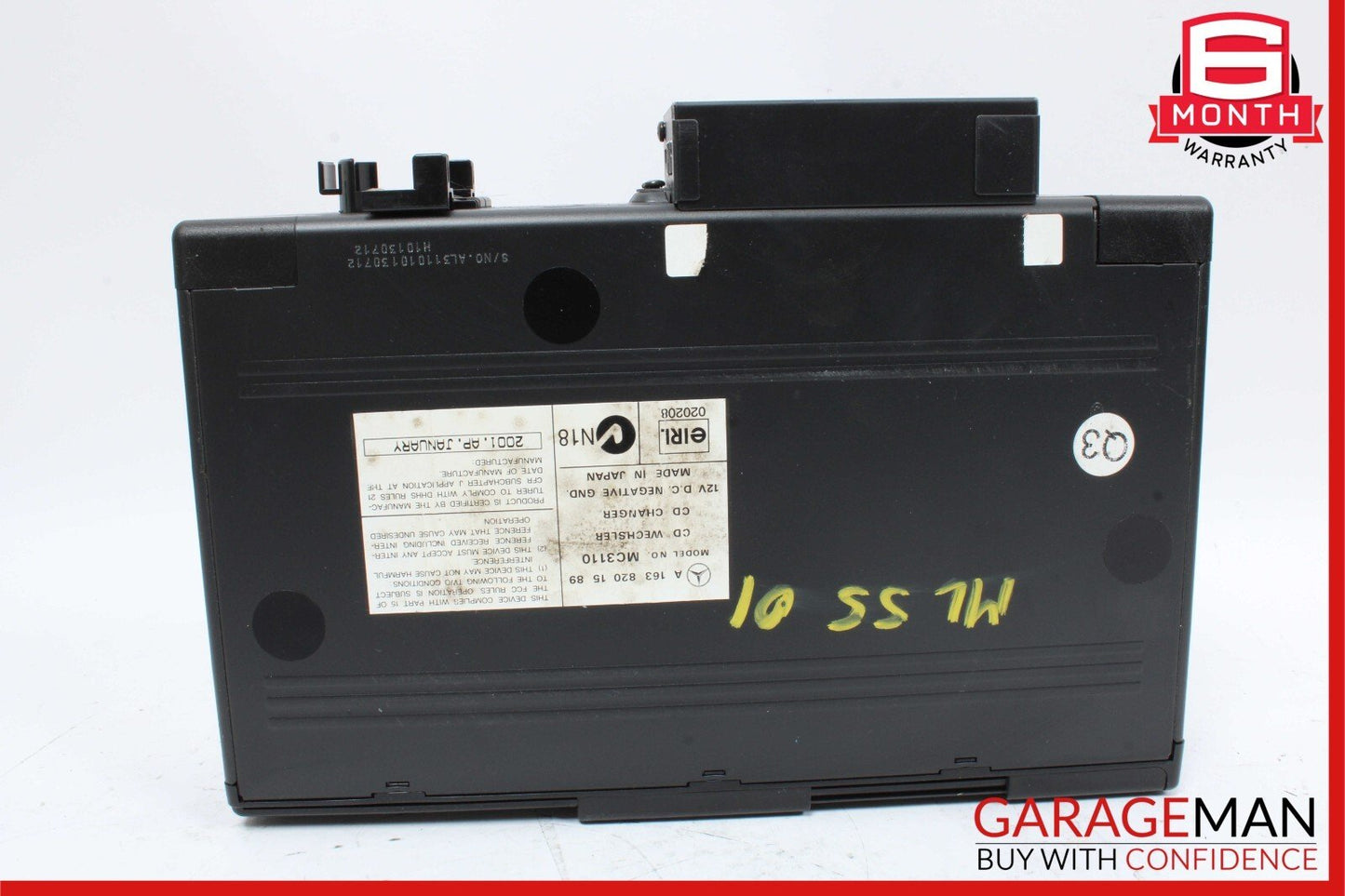 98-05 Mercedes W163 ML320 ML55 AMG CD Changer 6 Disk Player w/ Magazine MC3110