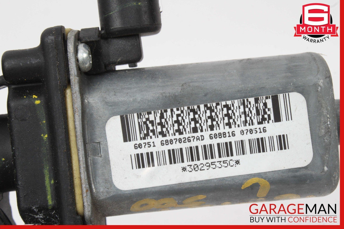 12-19 Fiat 500E Front Left Driver Side Window Regulator Motor 68070267AD OEM