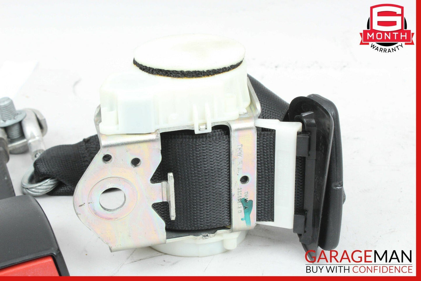 07-13 Mercedes W221 S550 S63 Rear Center Seat Belt Retractor Buckle Black OEM