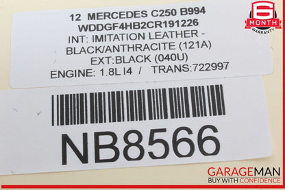 08-14 Mercedes W204 C250 C300 Panoramic Sunroof Sun Roof Motor OEM