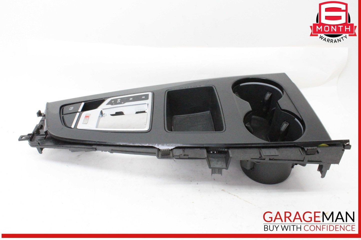 17-24 Audi S5 A4 Front Center Console Cup Holder w/ Shift Indicator Bezel OEM