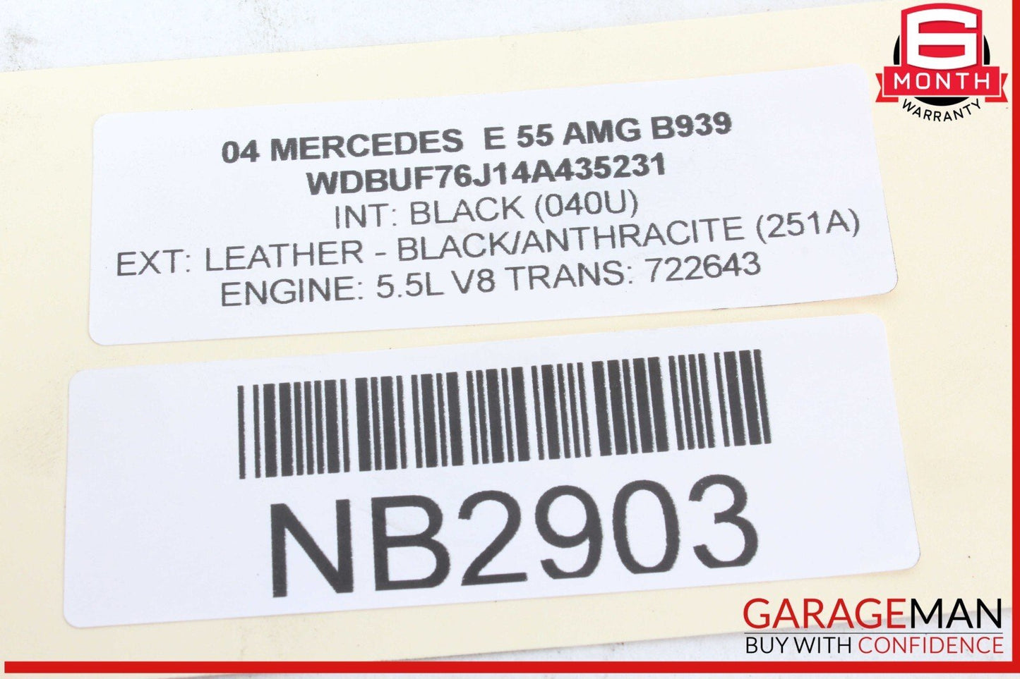 03-09 Mercedes W211 E55 AMG Front Left Side Bumper Reinforcement Bracket