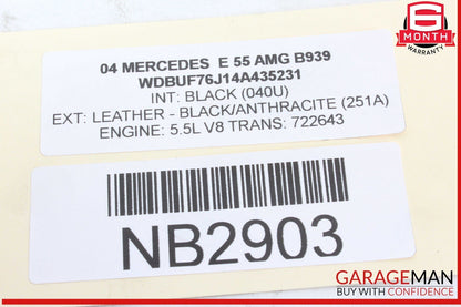 03-09 Mercedes W211 E55 AMG Front Left Side Bumper Reinforcement Bracket