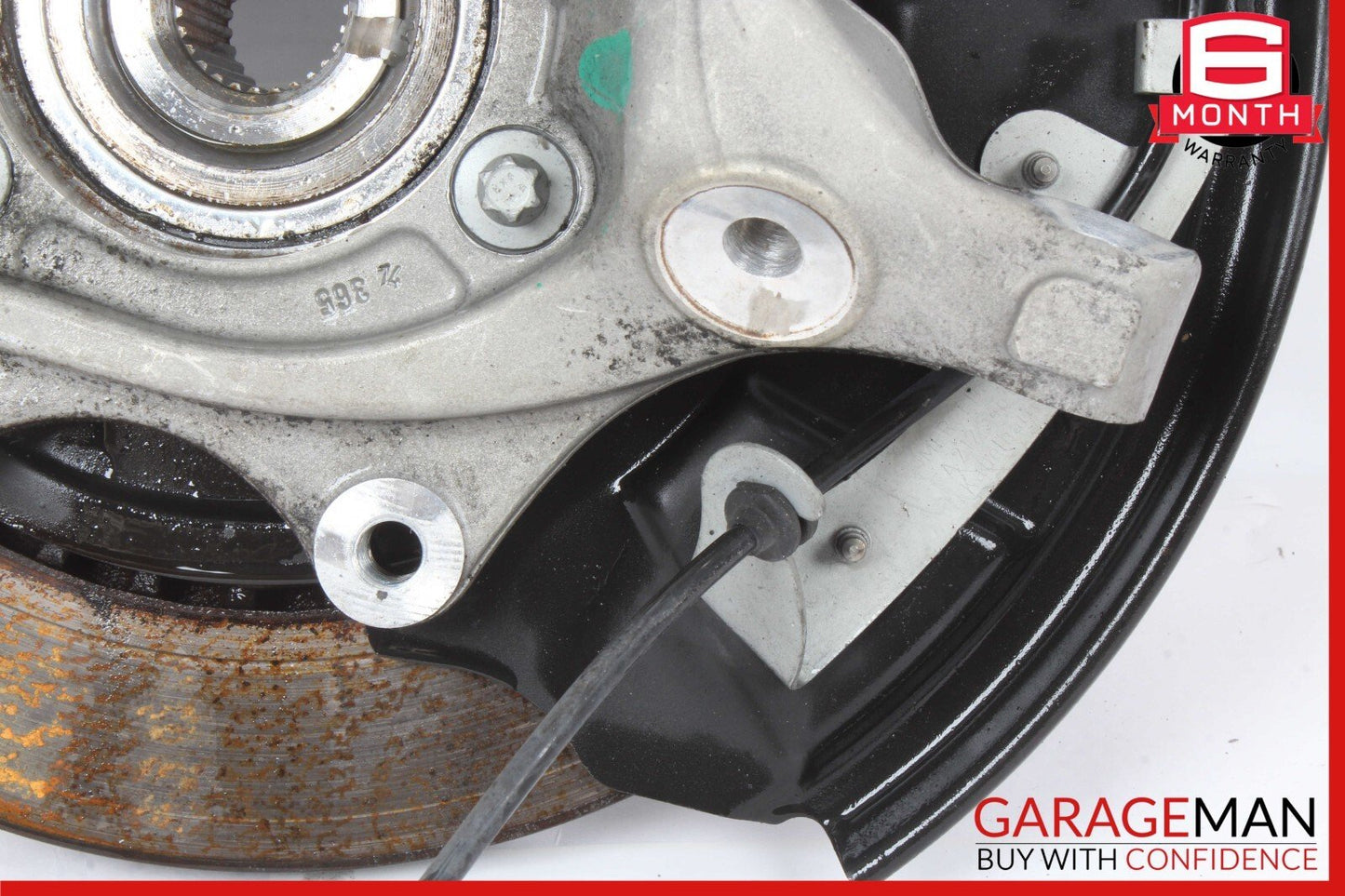 08-14 Mercedes W212 E350 Rear Right Side Spindle Knuckle Hub Bearing Brake Rotor