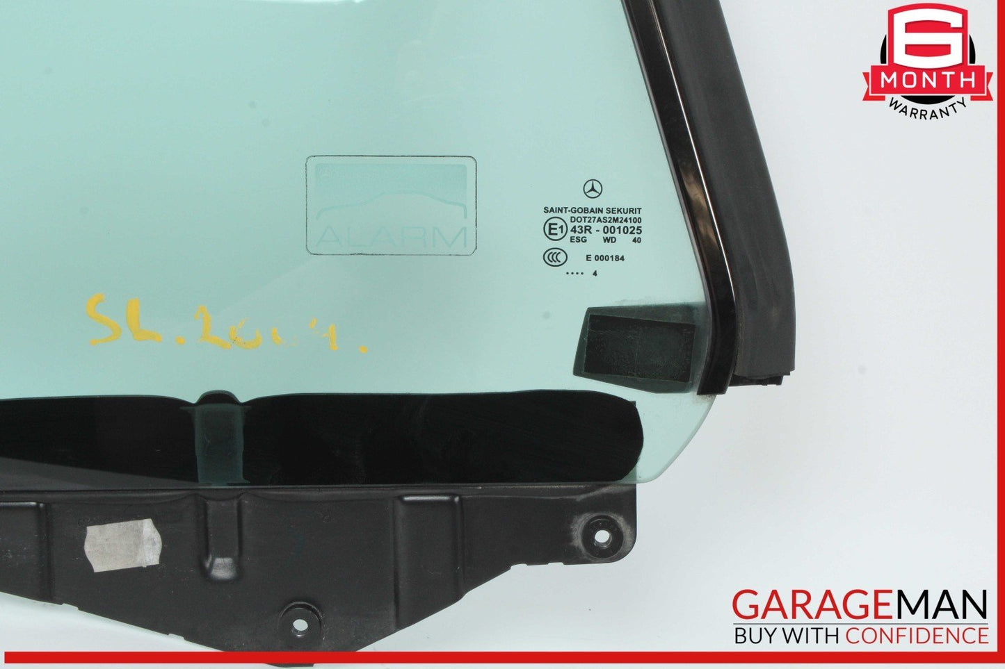 03-12 Mercedes R230 SL500 SL55 AMG Rear Right Side Quarter Window Glass OEM