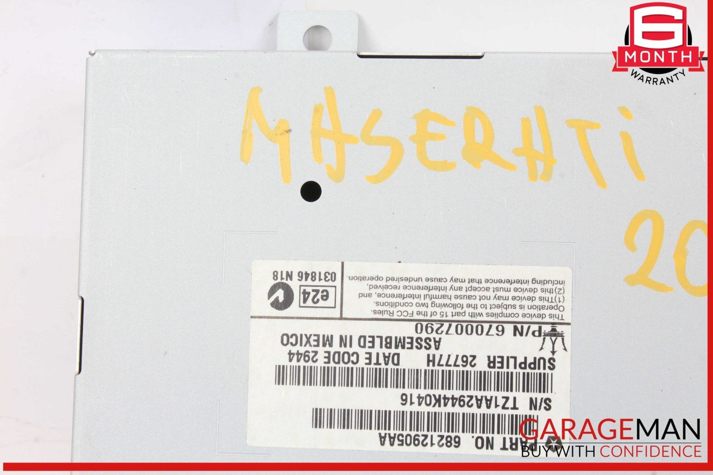 14-17 Maserati Ghibli Dashboard Dash Information Display Media Monitor OEM