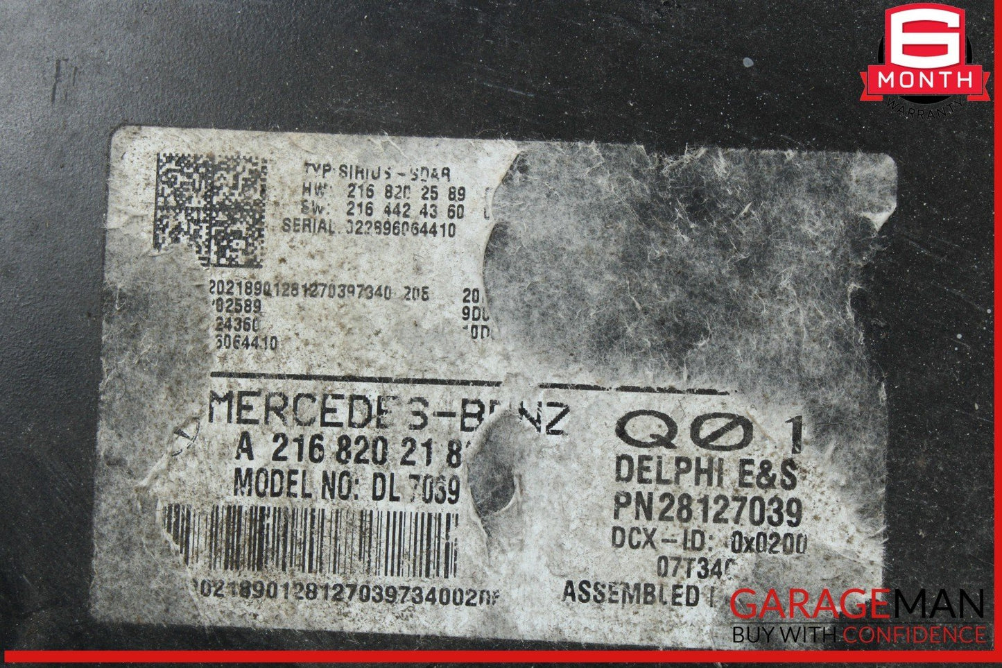 07-14 Mercedes W221 S550 CL550 Sirius Satellite Radio Module Receiver OEM