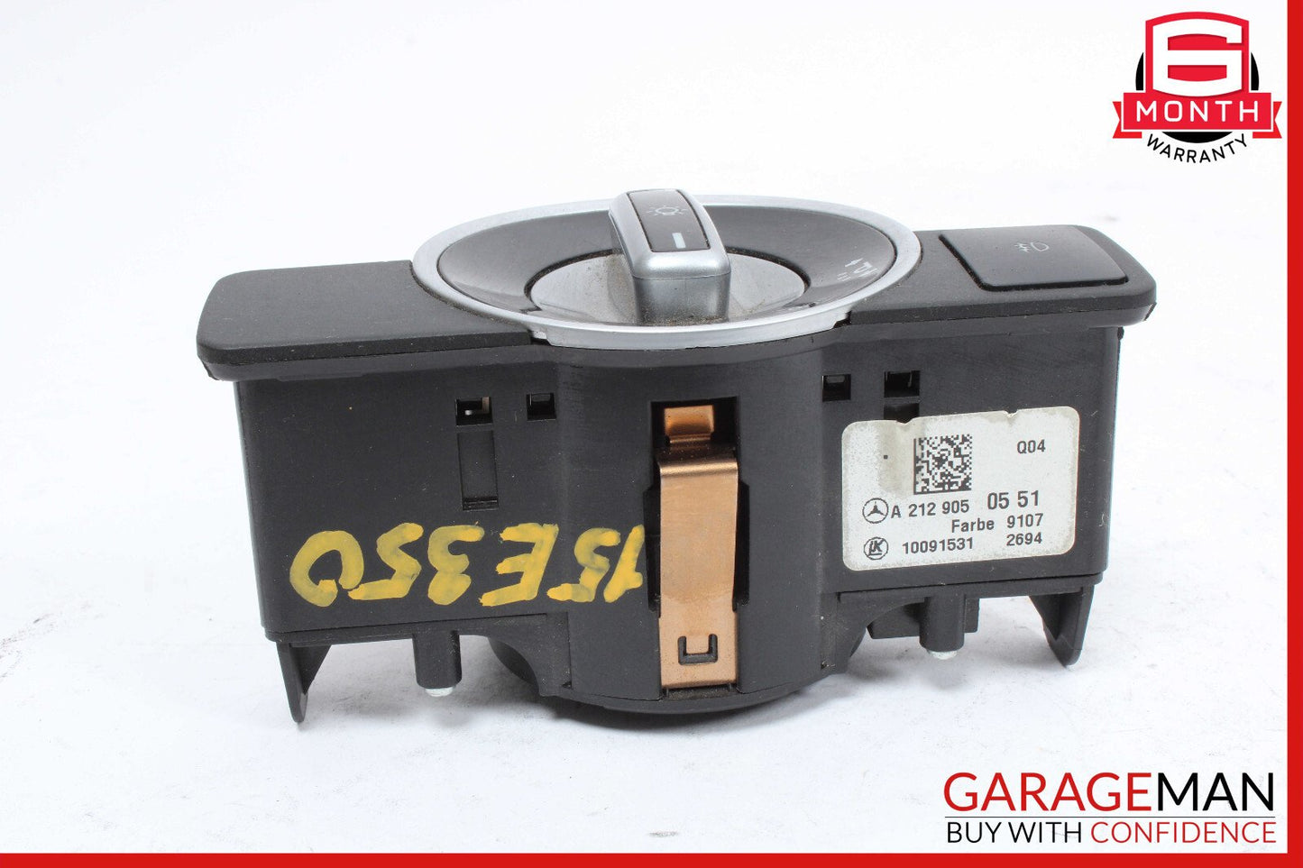 08-18 Mercedes W212 E350 C300 C250 Headlight Fog Light Switch Control Module OEM